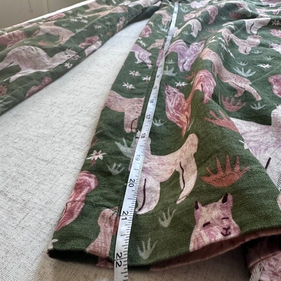 Princess Highway x ModCloth Valley of Llamas Culottes Green AU 6 US 2 - Picture 9 of 9